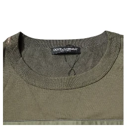 Army Green DG Love Cotton Crew Neck T-shirt
