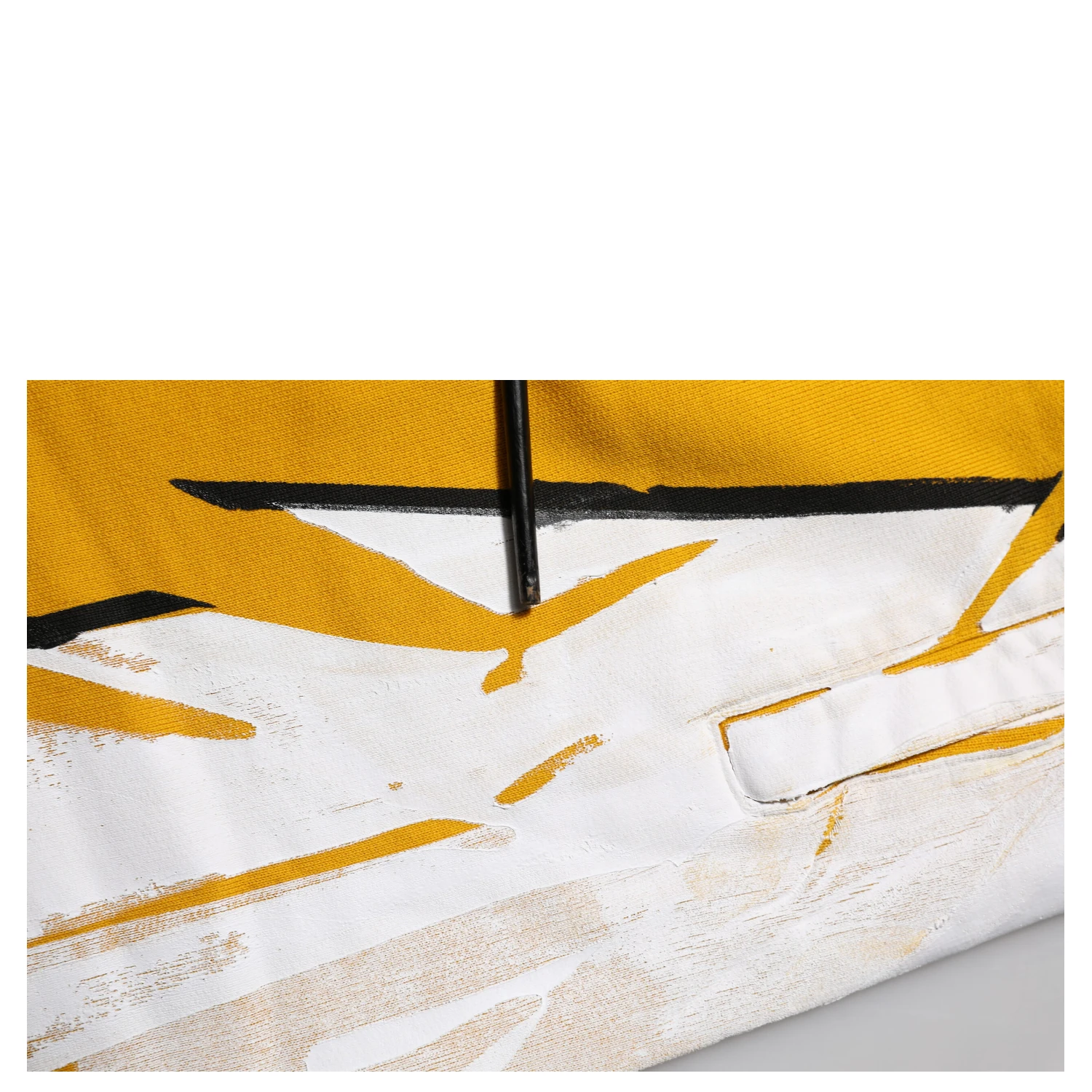 Yellow Cotton Printed Sweatpants Jogger Pants