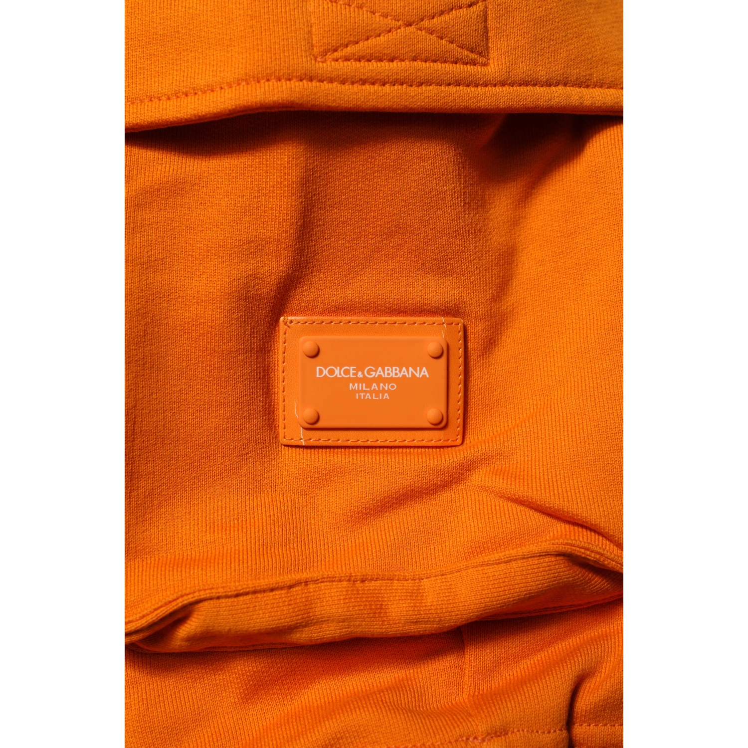 Orange Cotton Men Casual Cargo Bermuda Shorts
