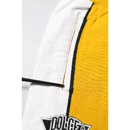 Yellow Cotton Casual Sweatpants Jogger Pants