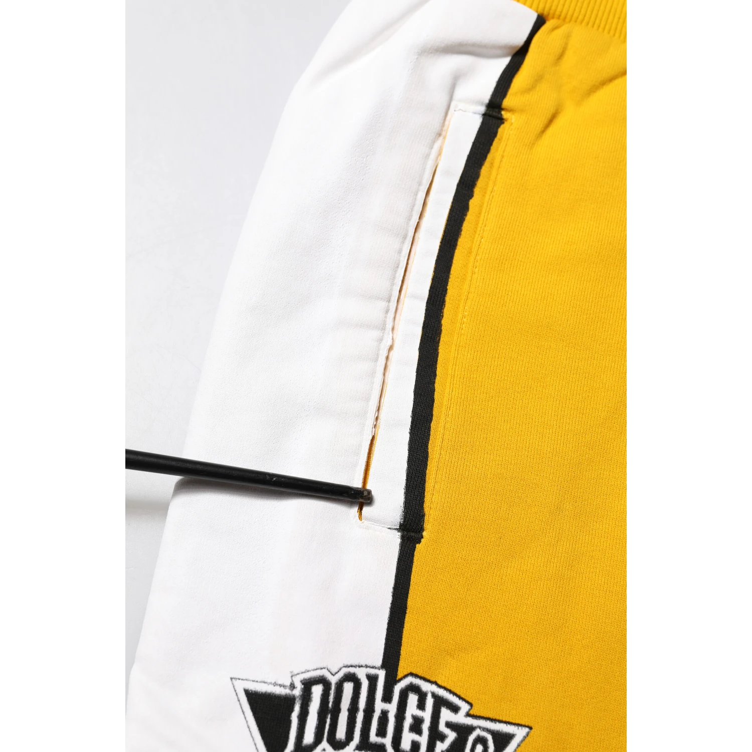Yellow Cotton Casual Sweatpants Jogger Pants