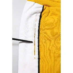 Yellow Cotton Logo Sweatpants Jogger Pants