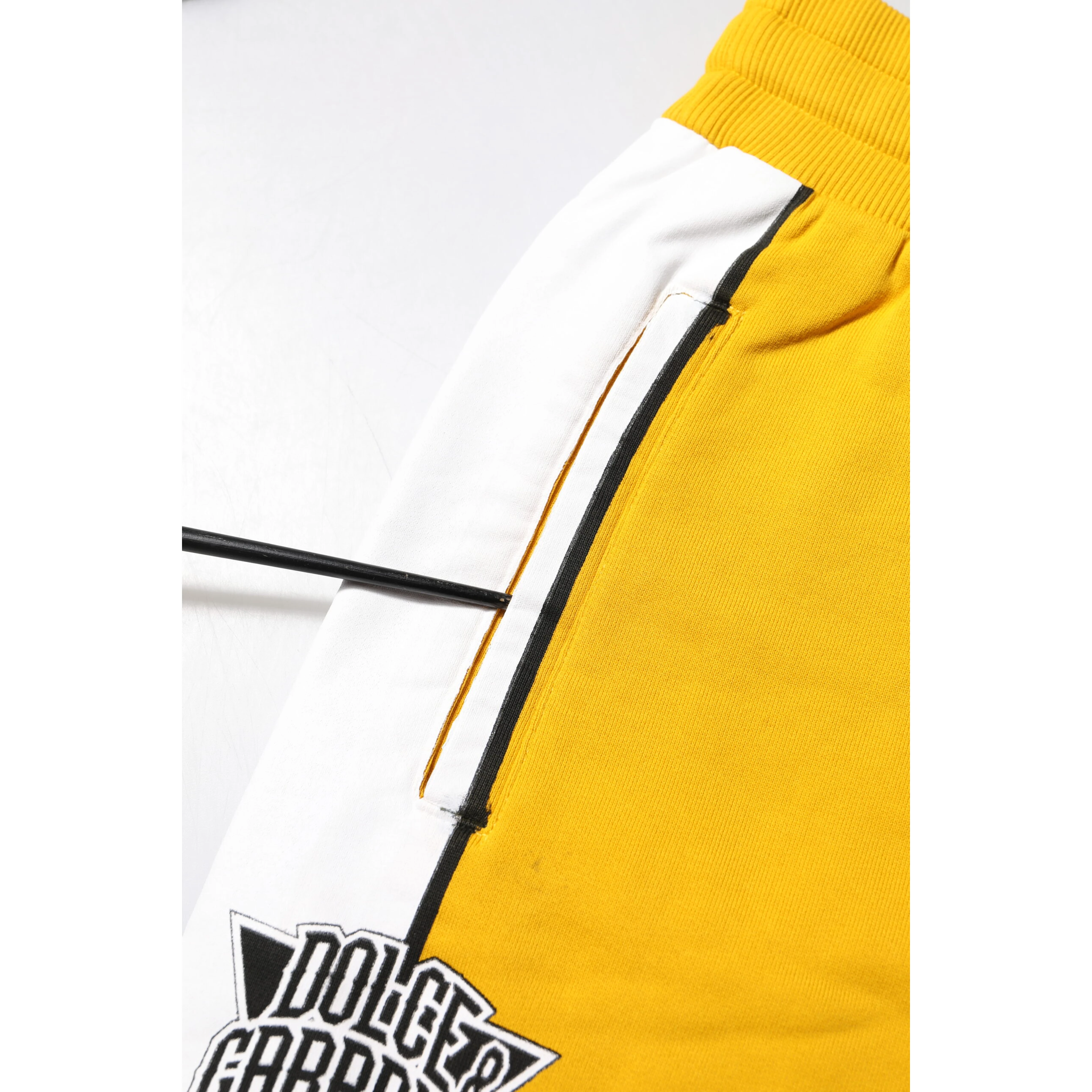 Yellow Cotton Printed Sweatpants Jogger Pants