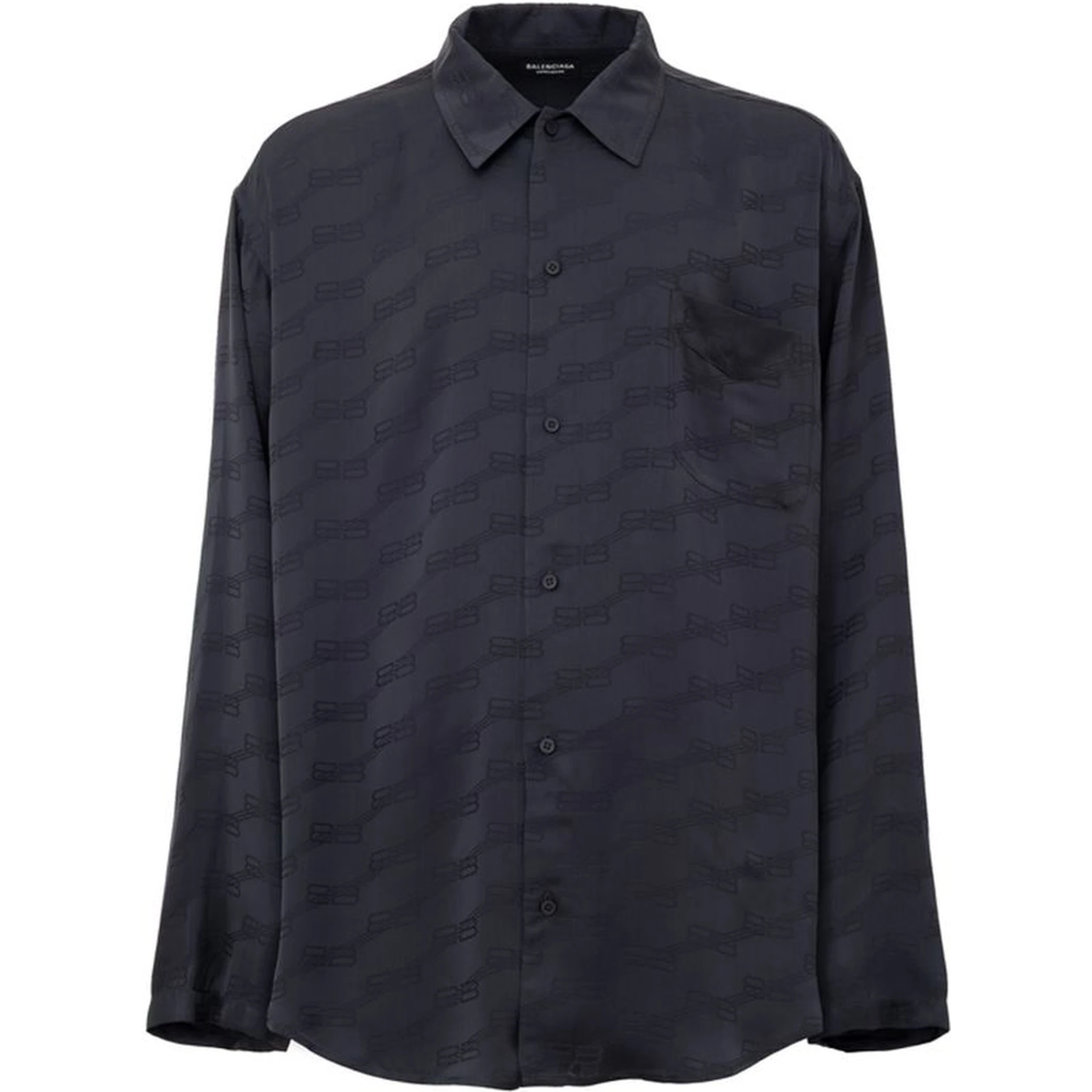 Gray Viscose Dress Shirt