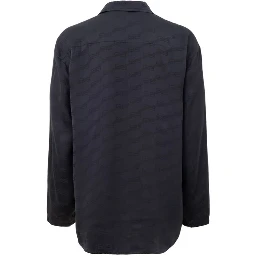 Gray Viscose Dress Shirt