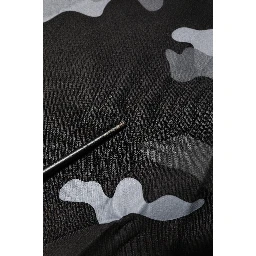 Black Camouflage Pullover Sweatshirt Sweater