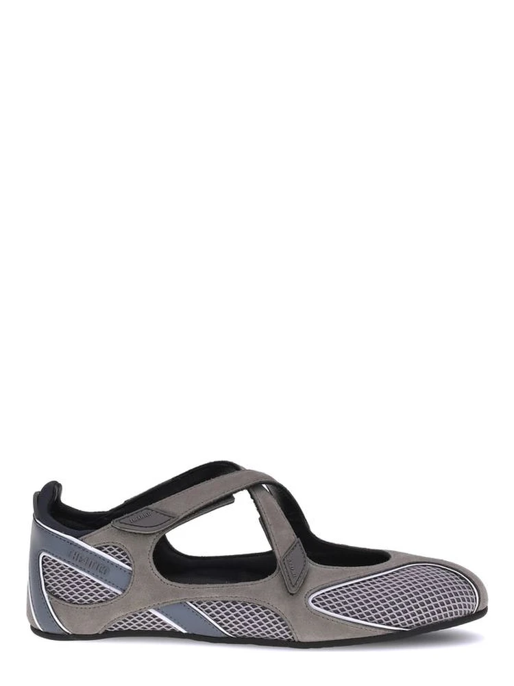 Gray Polyethylene Ballet Flats