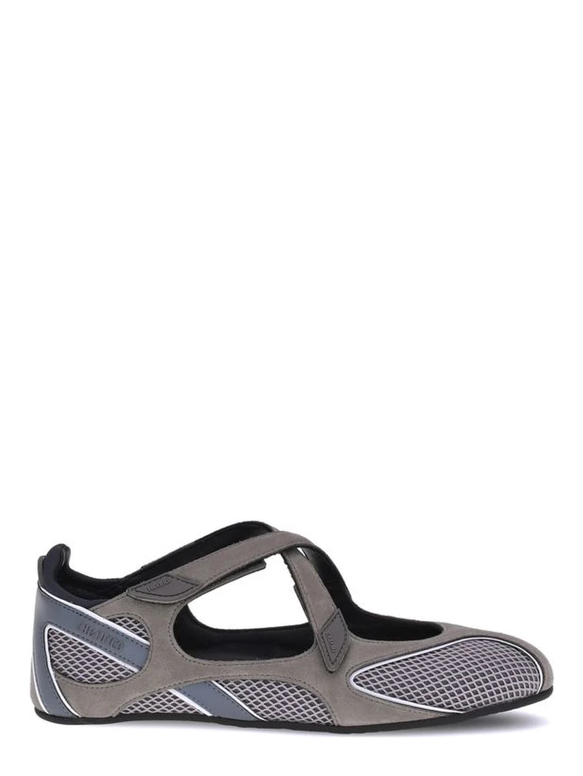 Gray Polyethylene Ballet Flats