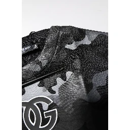 Black Camouflage Pullover Sweatshirt Sweater