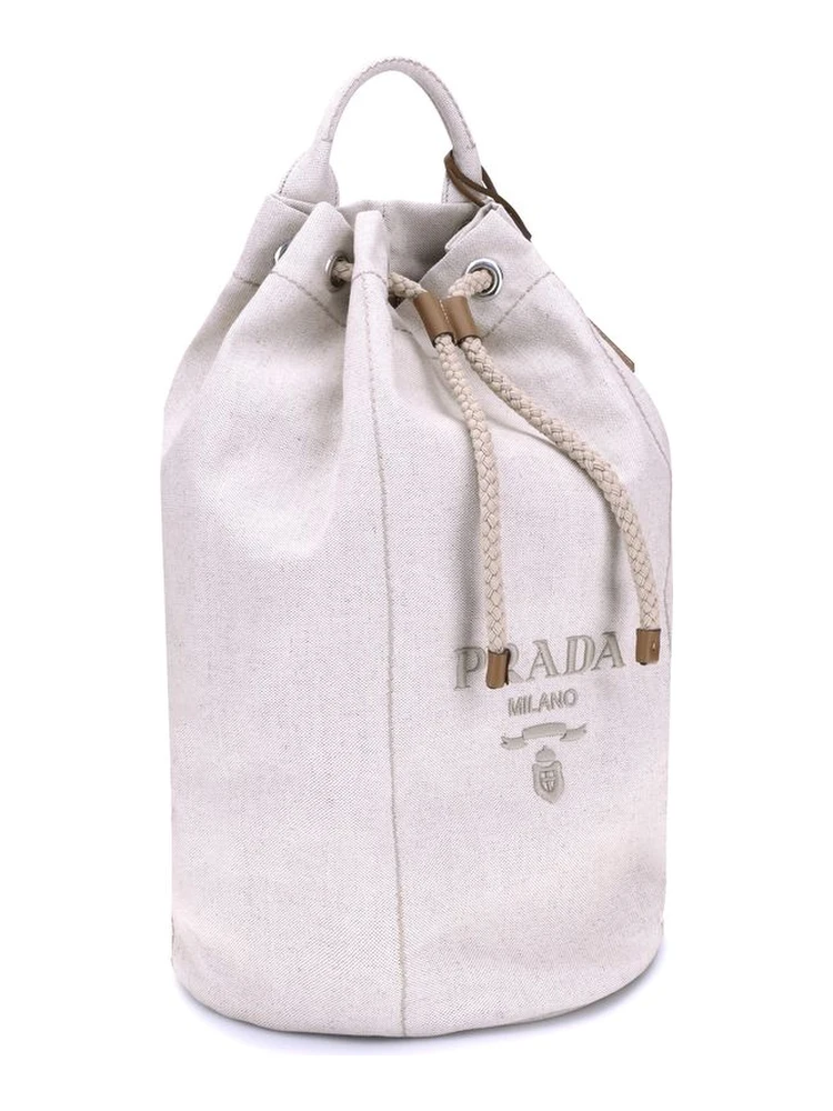 White Cotton Backet Bag alternative