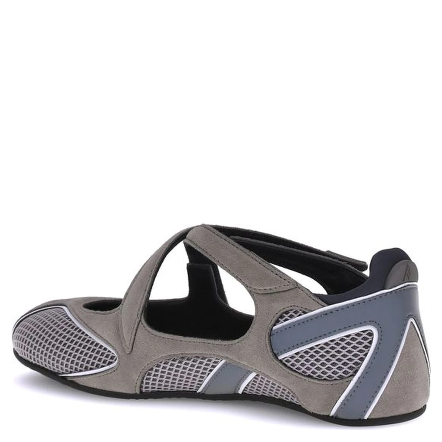 Gray Polyethylene Ballet Flats