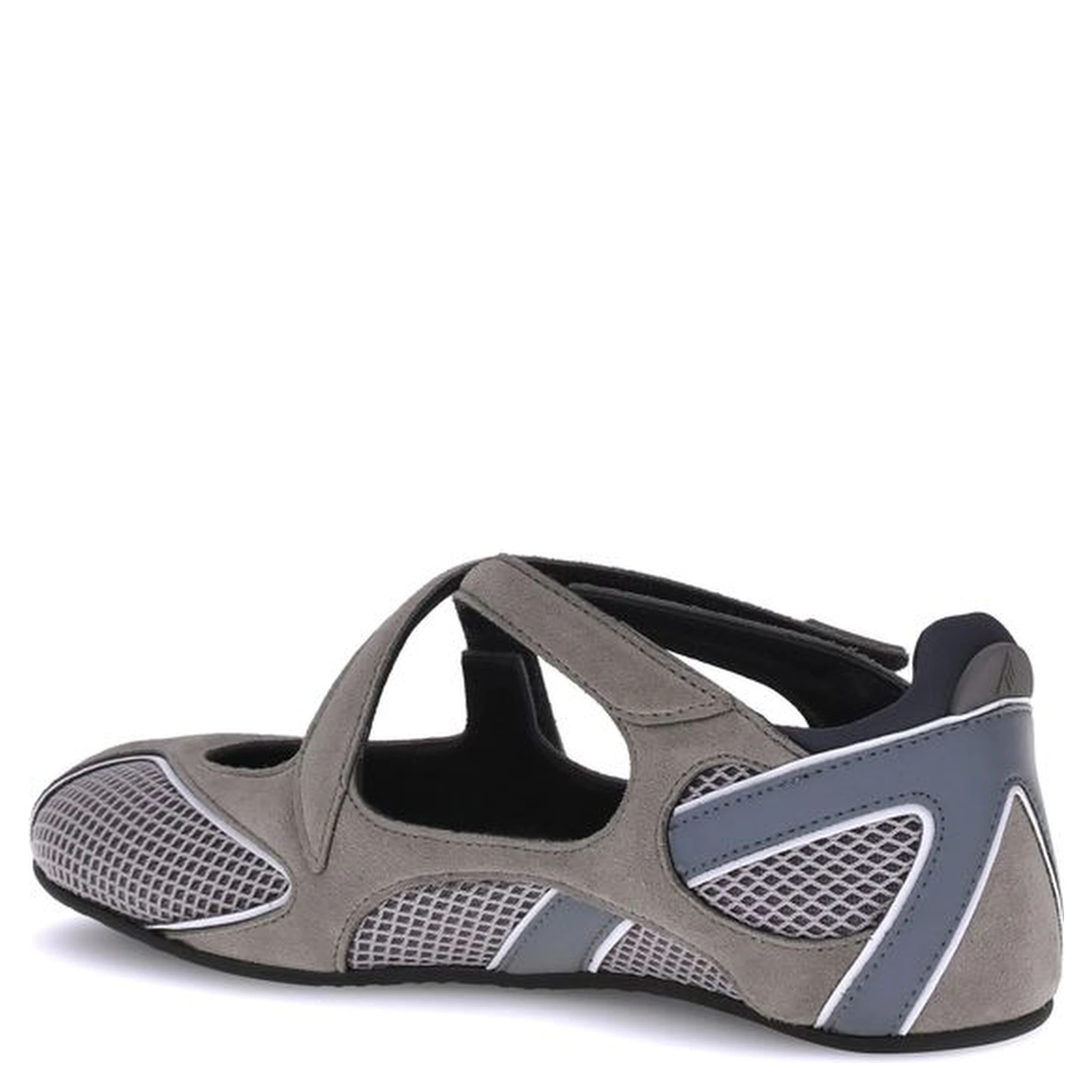 Gray Polyethylene Ballet Flats