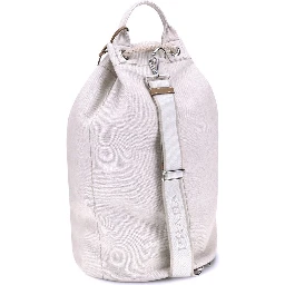 White Cotton Backet Bag