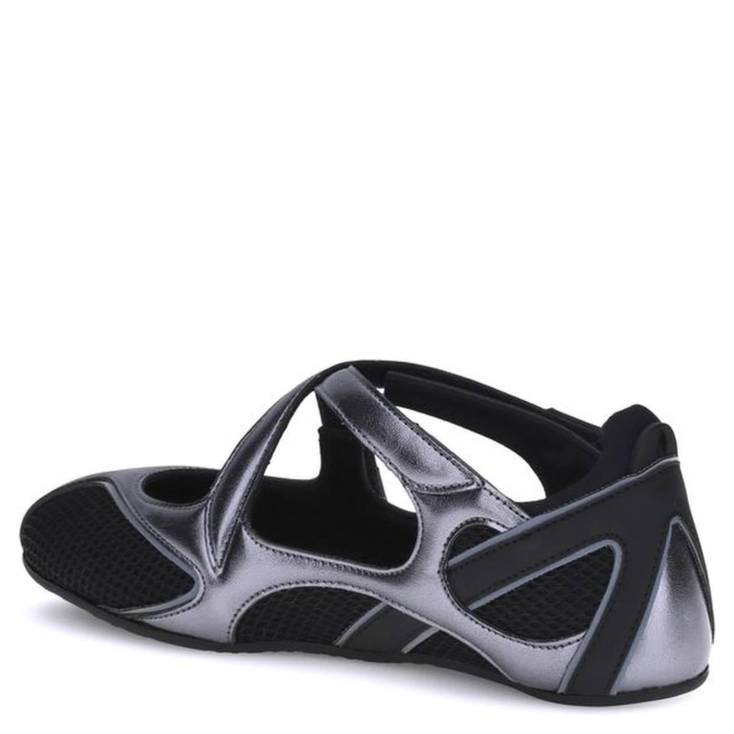 Black Polyethylene Ballet Flats