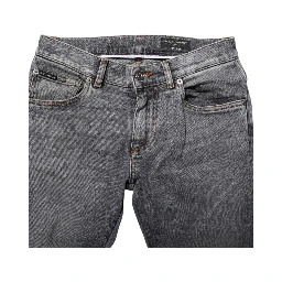 Gray Cotton Skinny Denim Trouser Jeans