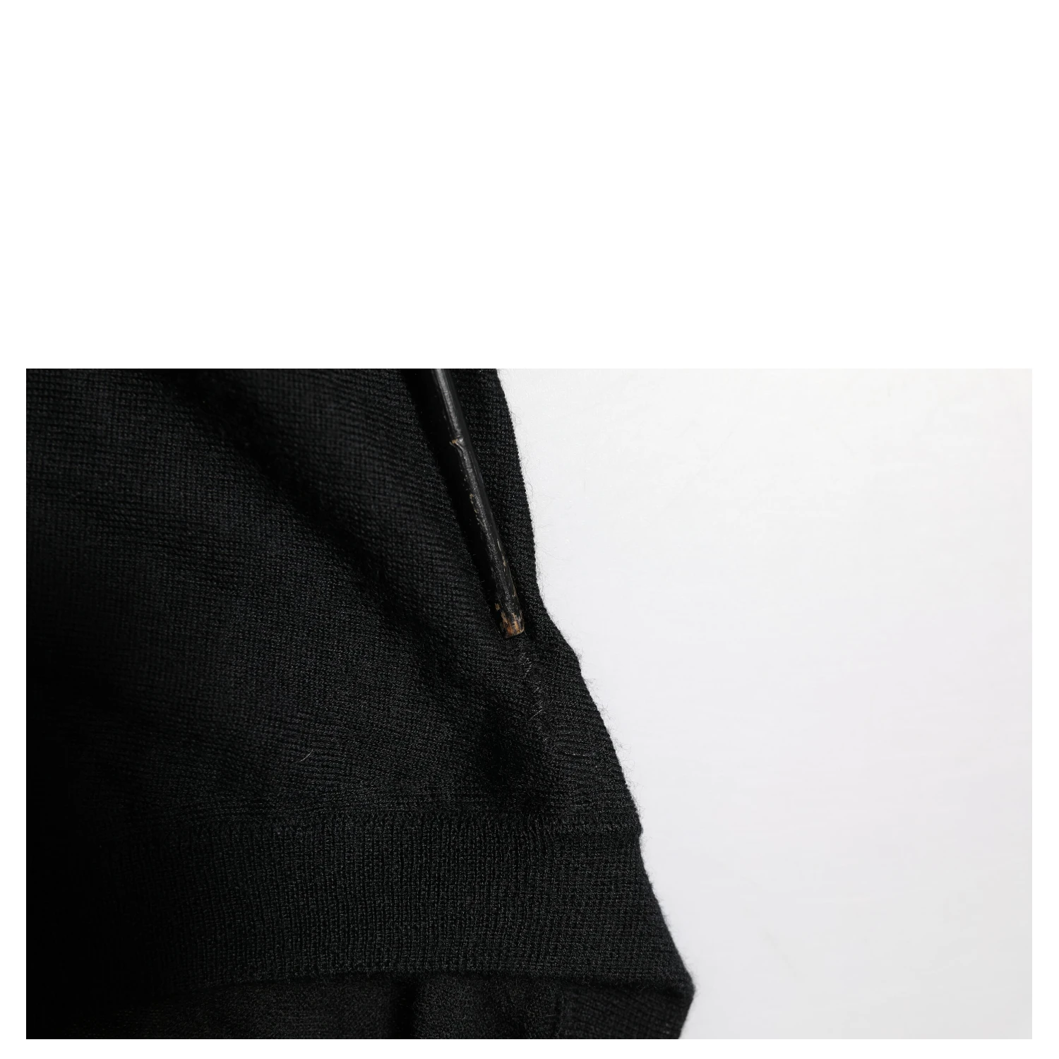 Black Cashmere Crewneck Men Pullover Sweater