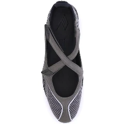 Gray Polyethylene Ballet Flats