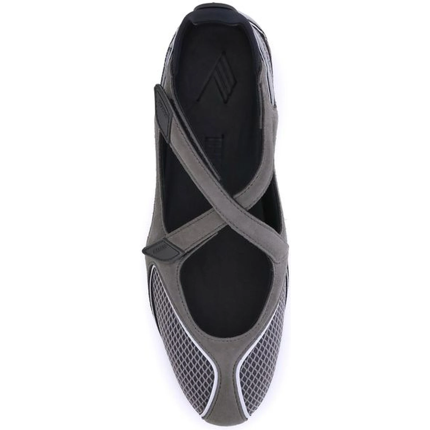 Gray Polyethylene Ballet Flats