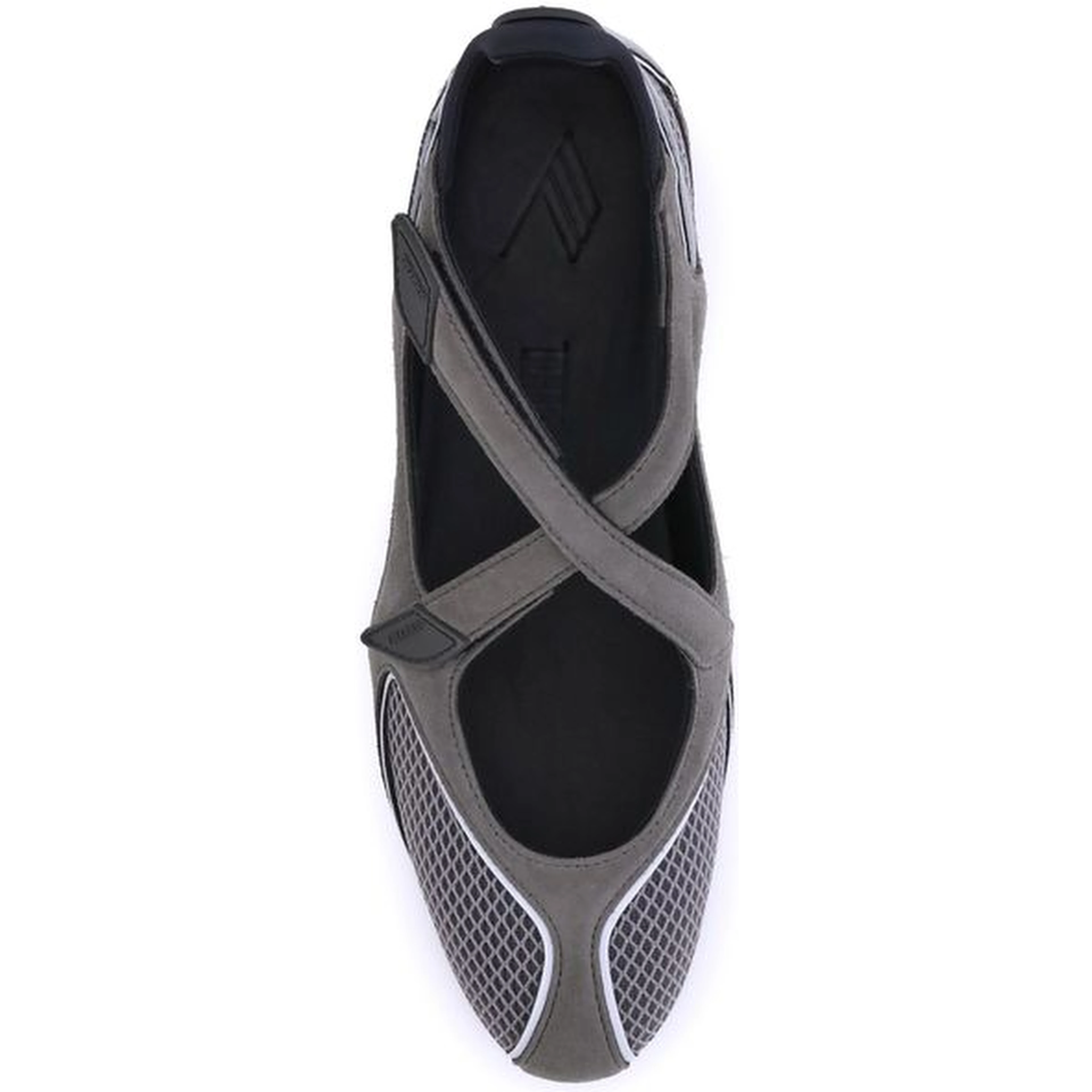 Gray Polyethylene Ballet Flats