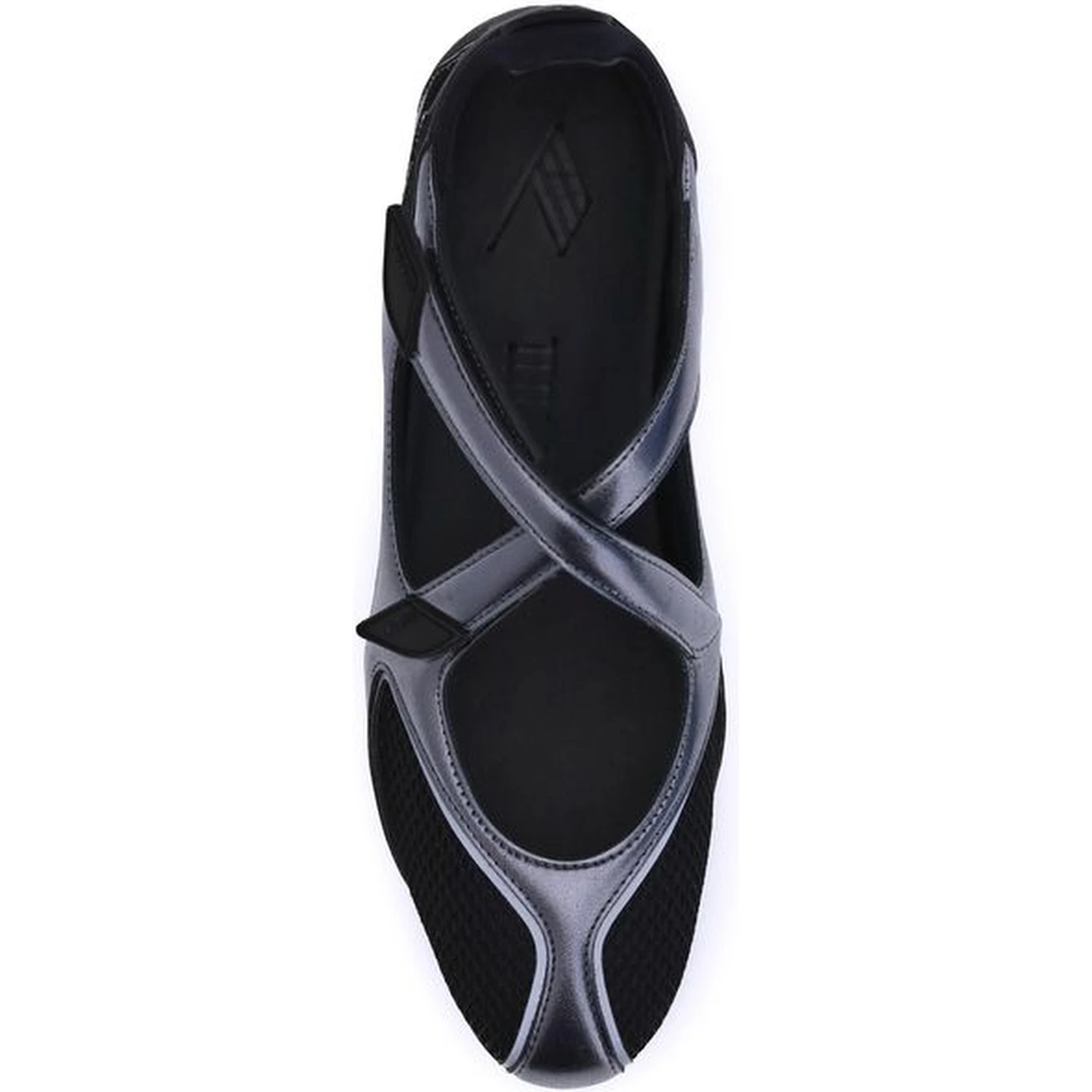 Black Polyethylene Ballet Flats