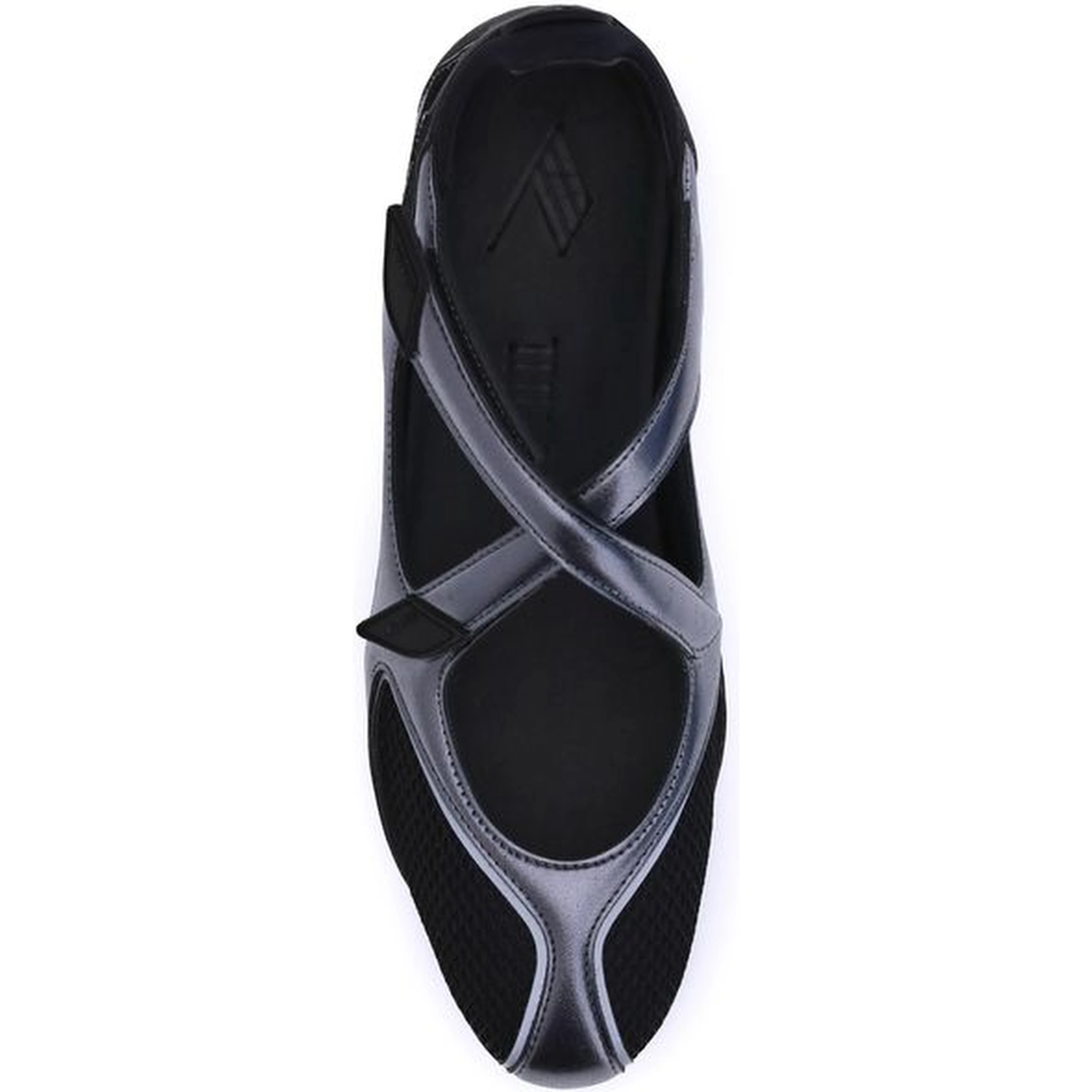 Black Polyethylene Ballet Flats