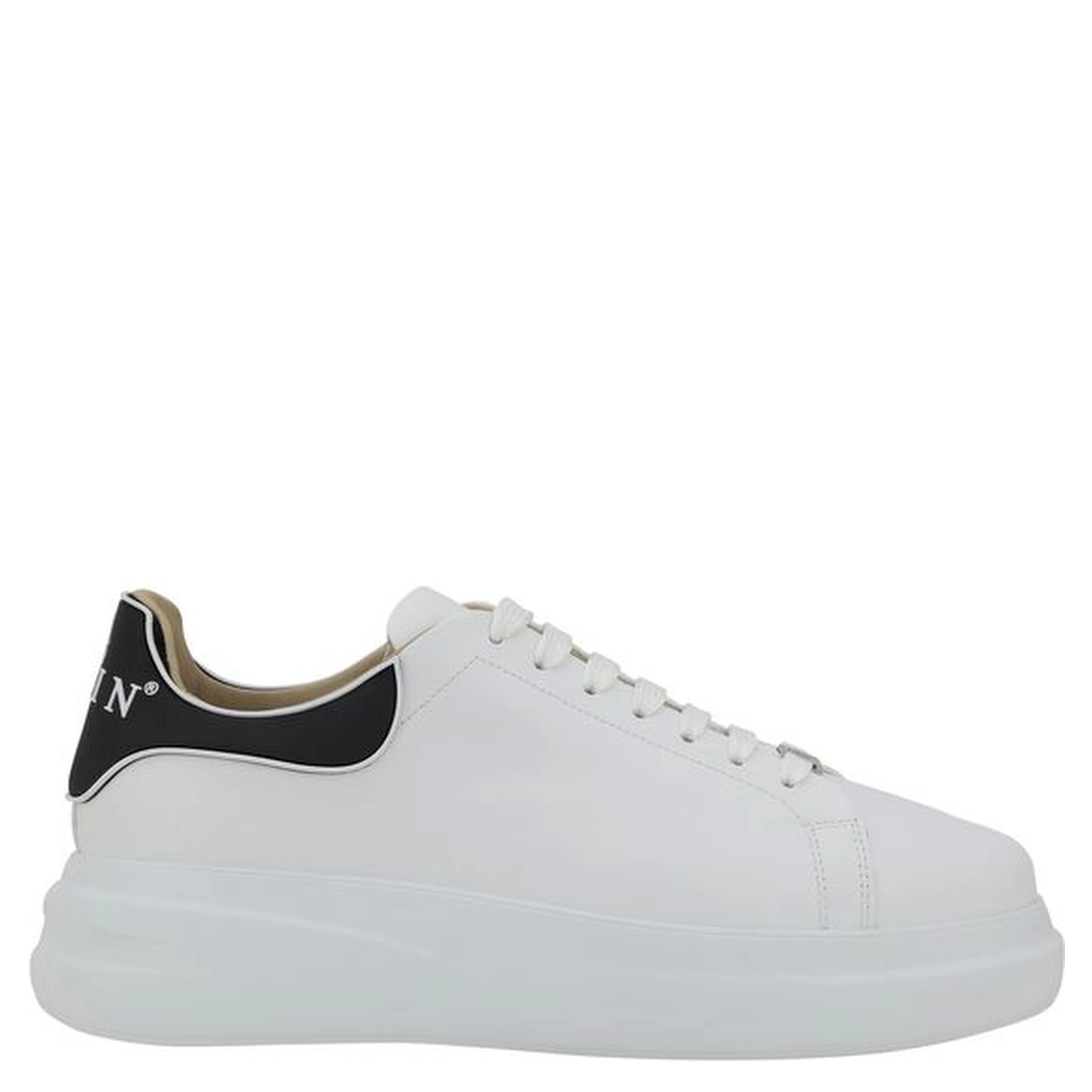 White Rubber Low Top Sneakers