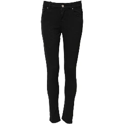 Black Cotton Stretch Slim Fit Denim Jeans