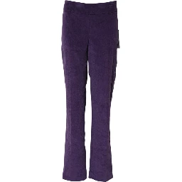 Purple High Waisted Flared Pants