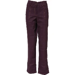 Purple High Waisted Tapered Pants
