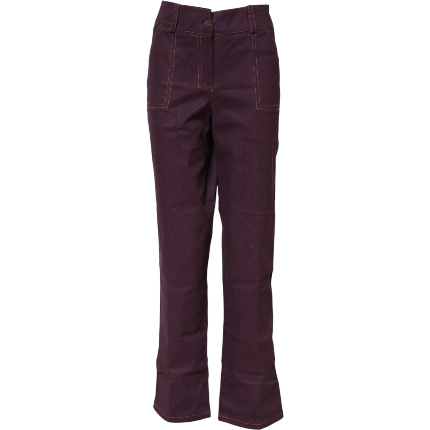 Purple High Waisted Tapered Pants