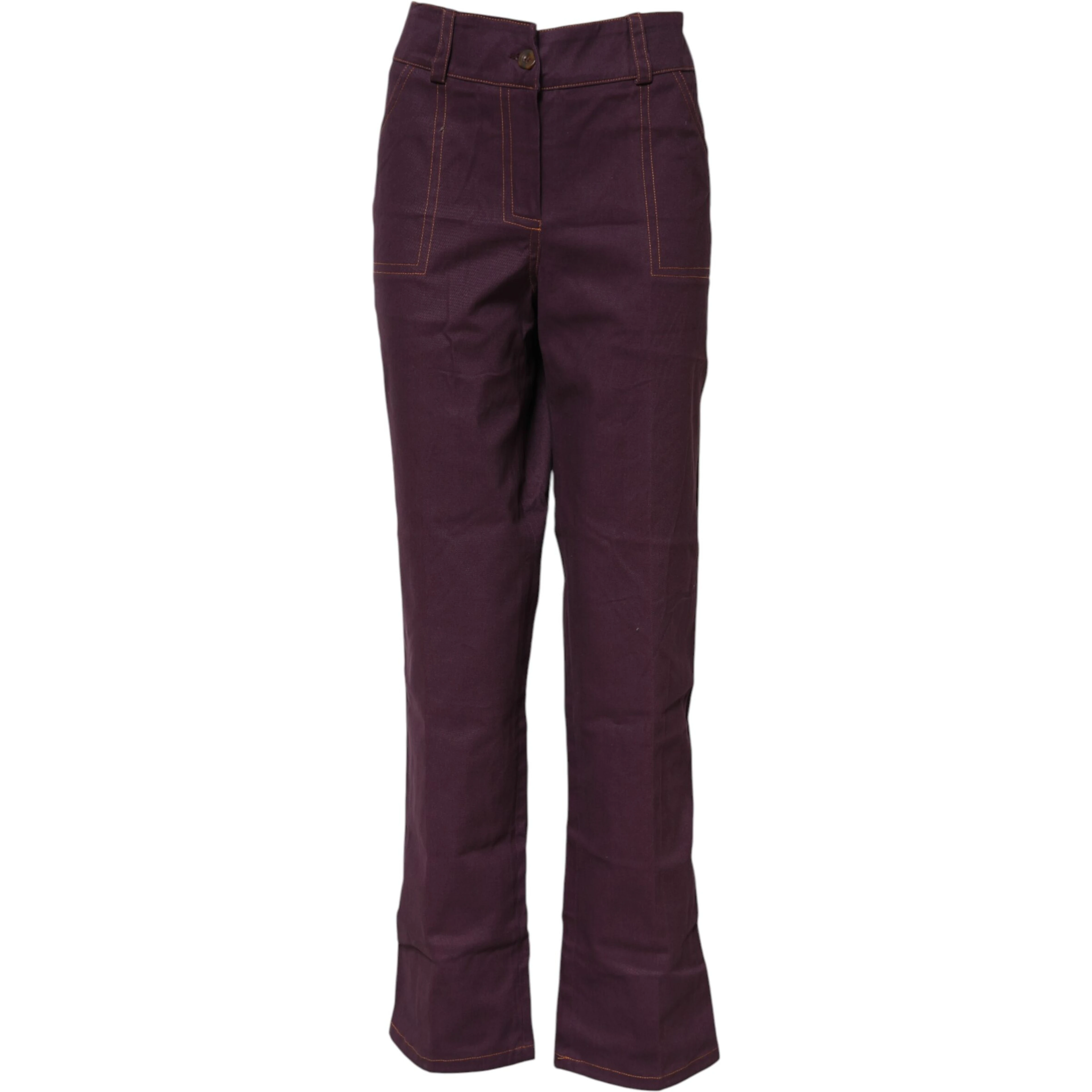 Purple High Waisted Tapered Pants