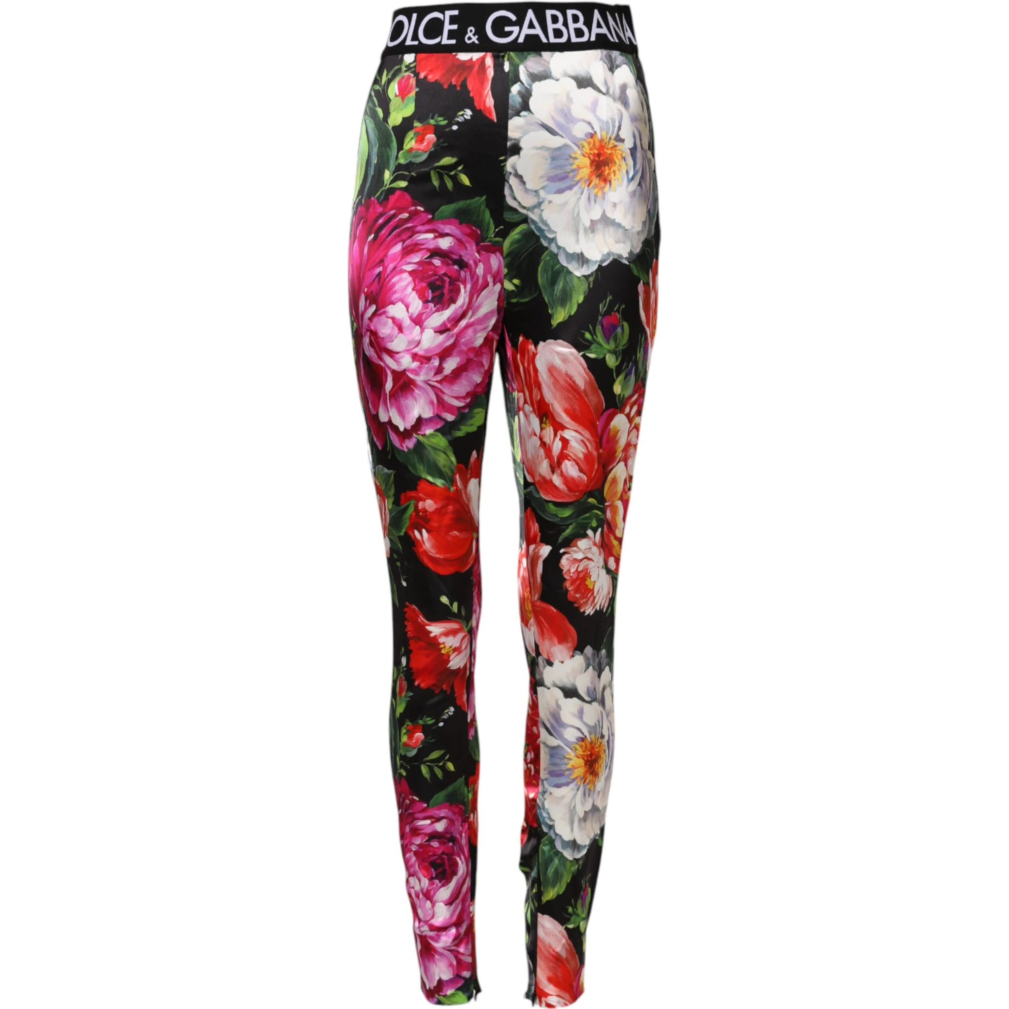 Multicolor Floral Legging Stretch Waist Pants