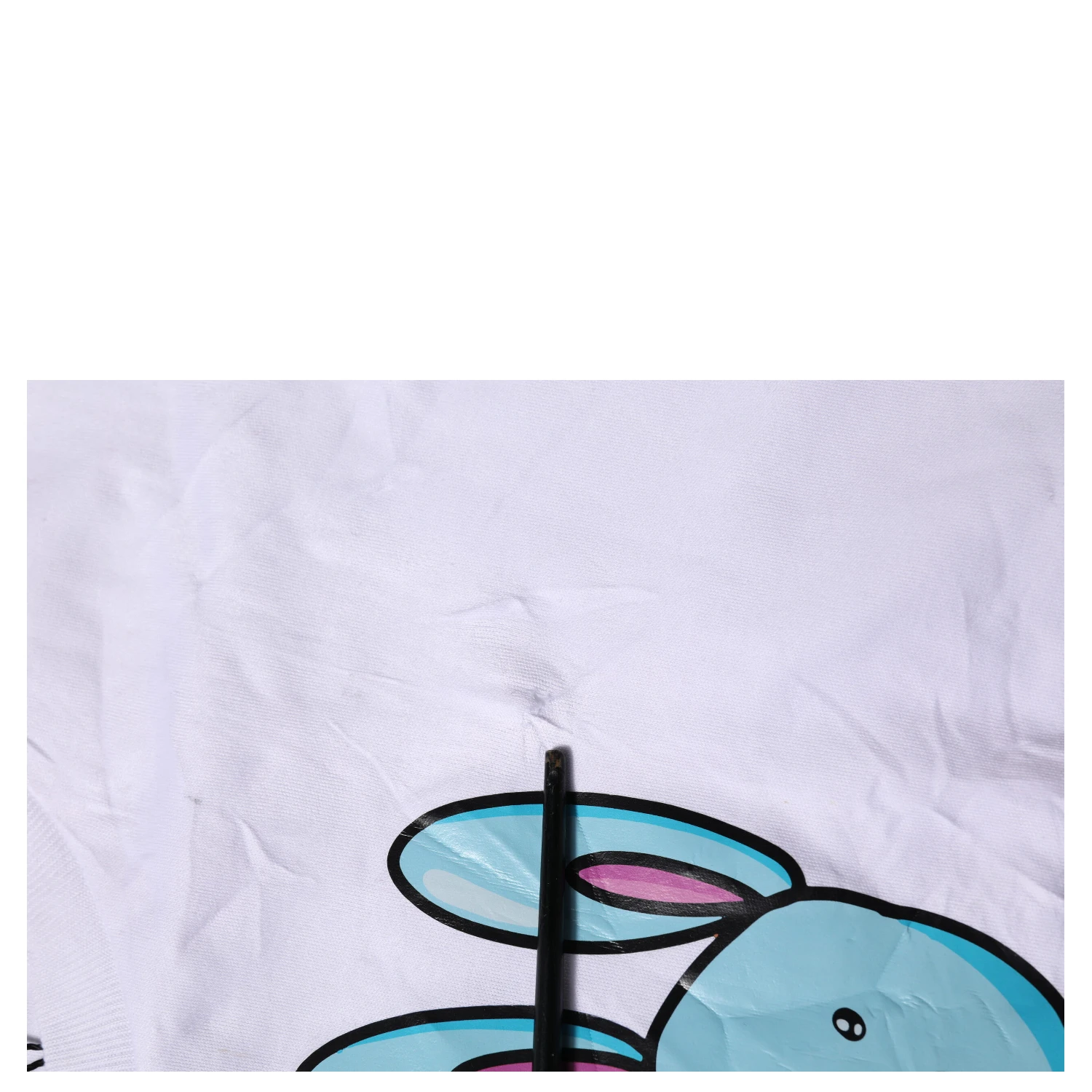 White Cotton Graphic Print Crew Neck T-shirt