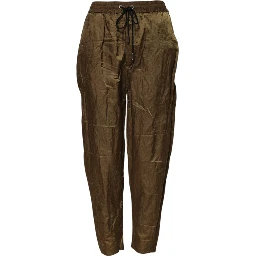 Brown Mid Waisted Women Sweatpants Pants