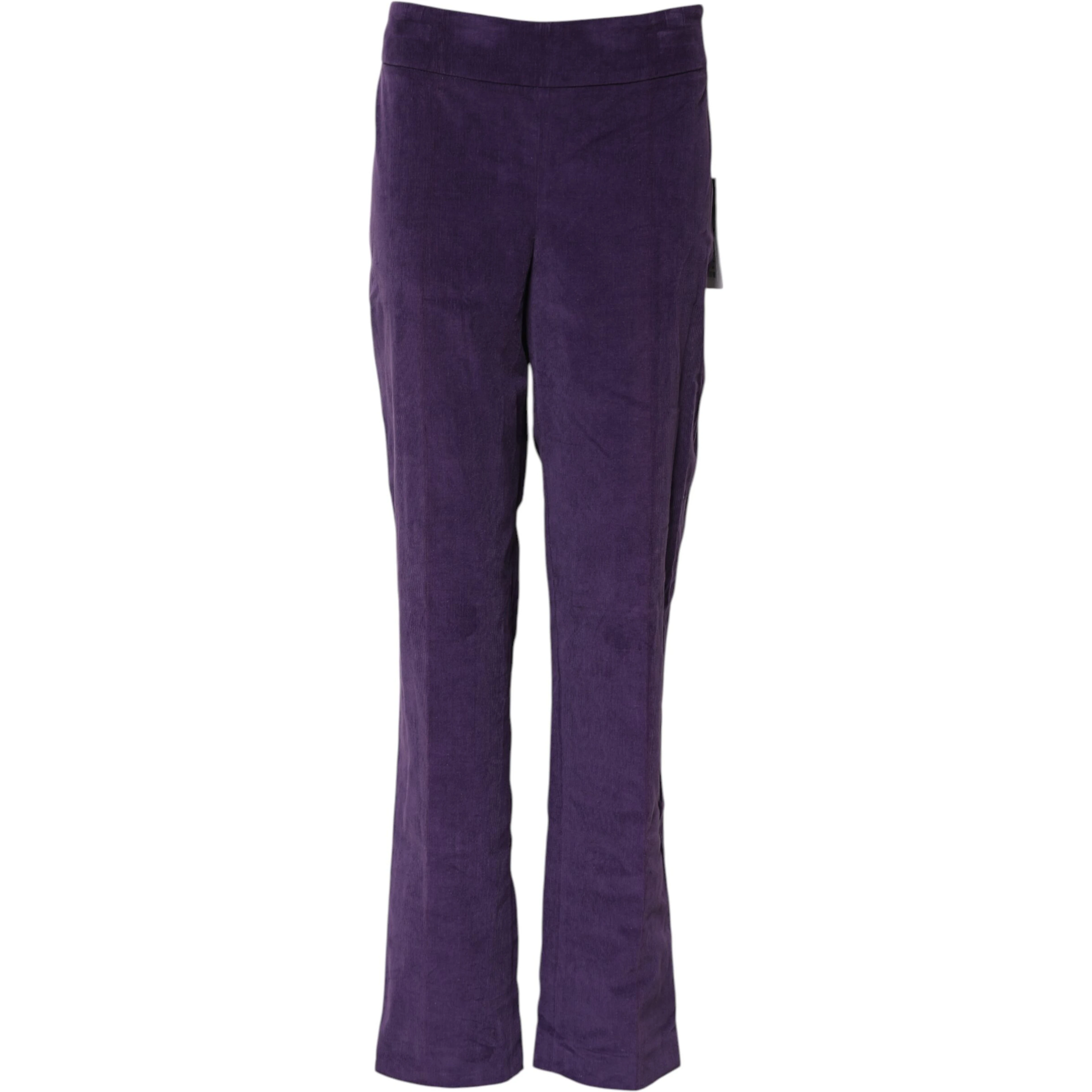 Purple High Waisted Flared Pants