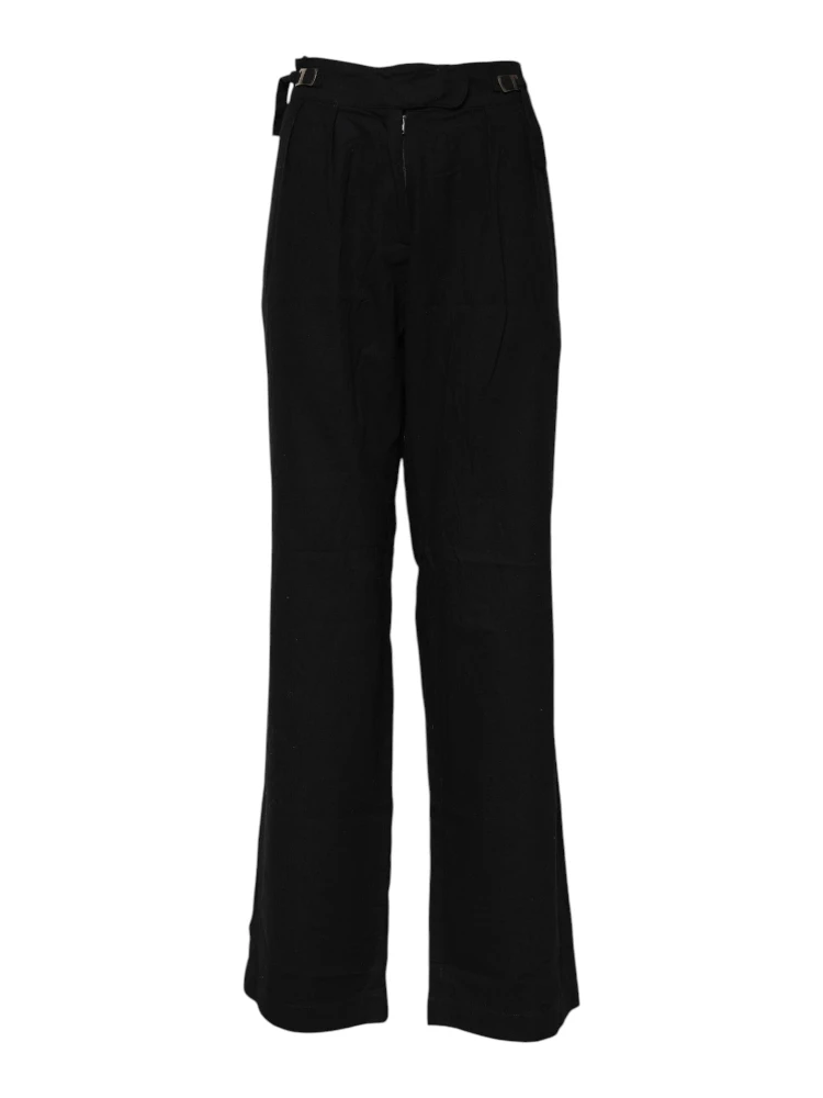 Black Straight Fit High Waist Pants alternative