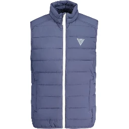 Blue Spandex Men Jacket