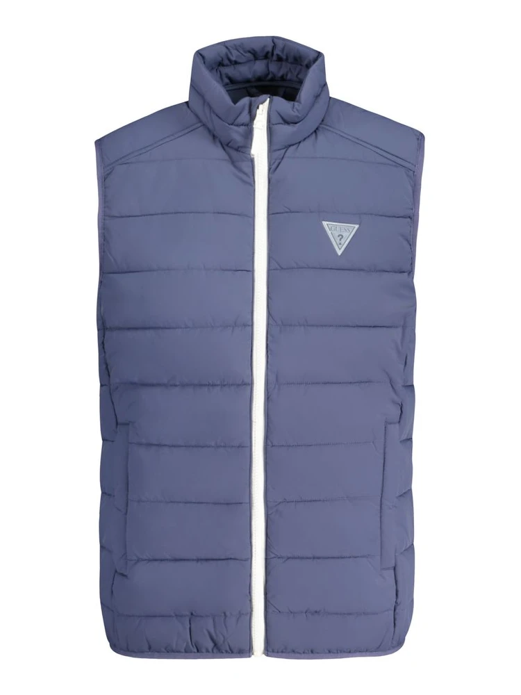 Blue Spandex Men Jacket