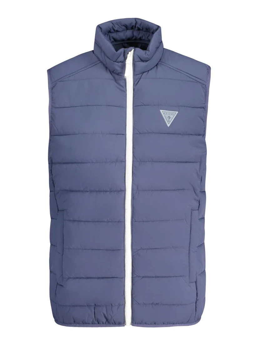 Blue Spandex Men Jacket