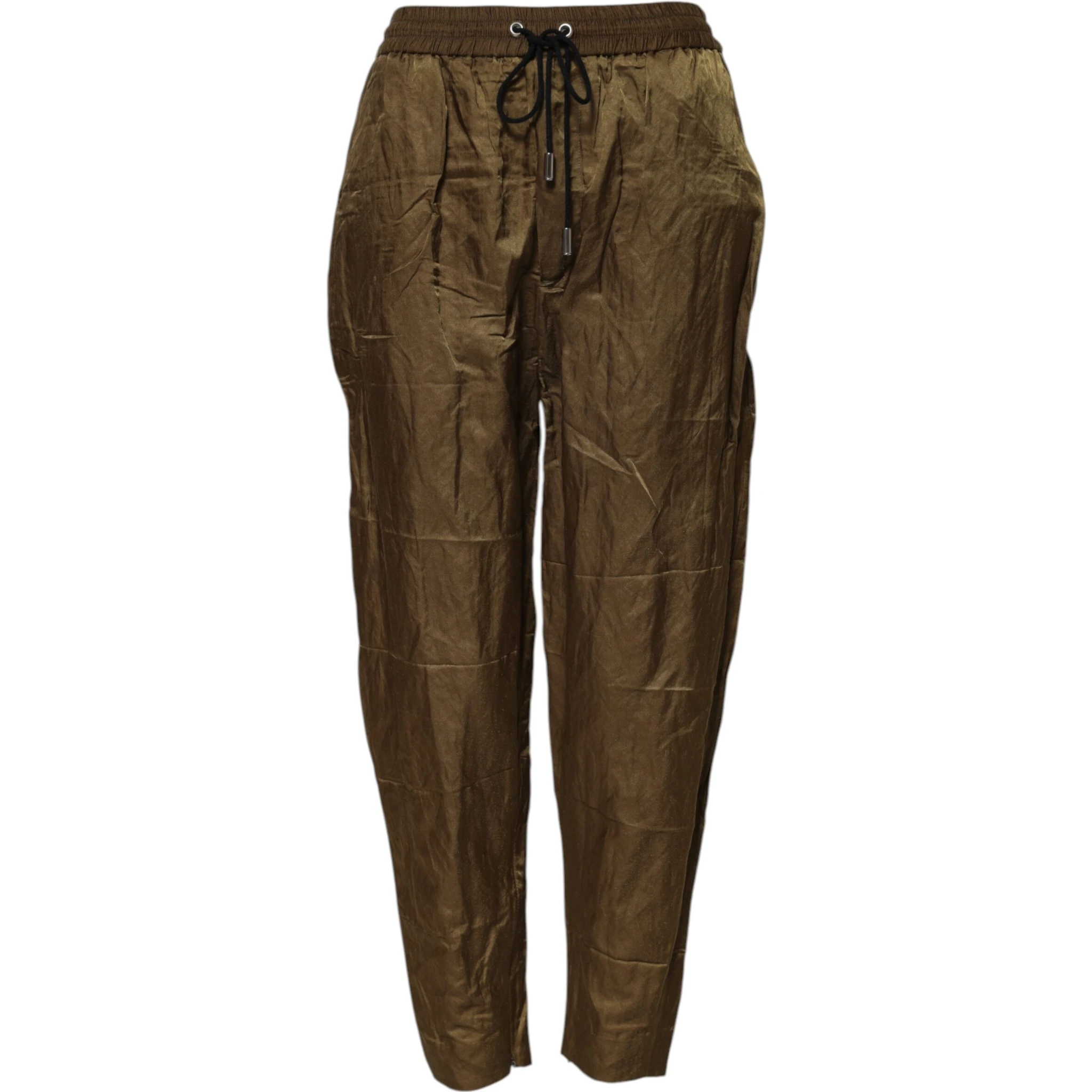 Brown Mid Waisted Women Sweatpants Pants