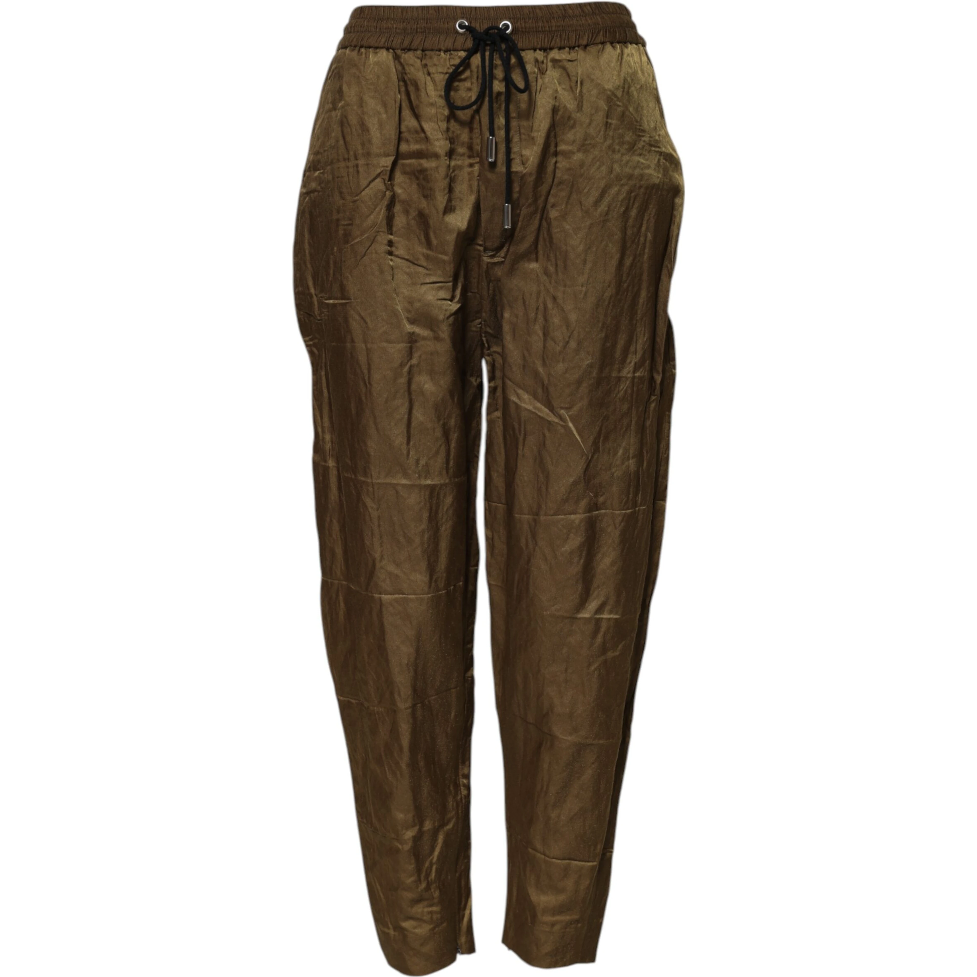 Brown Mid Waisted Women Sweatpants Pants