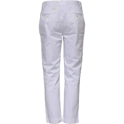 White Cotton Stretch Mid Waist Jeans
