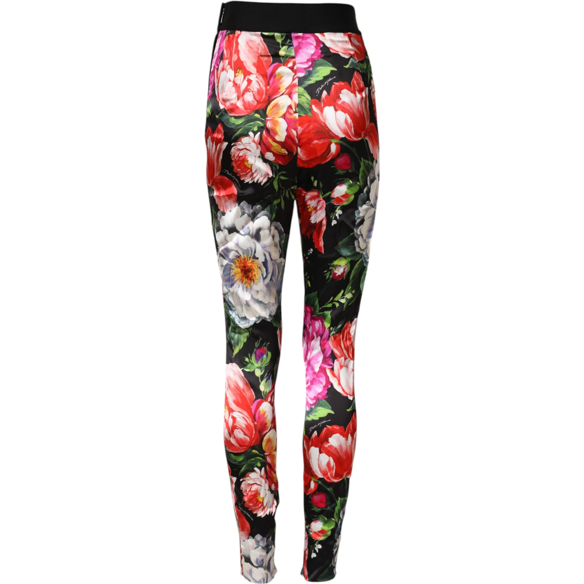 Multicolor Floral Legging Stretch Waist Pants