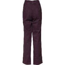 Purple High Waisted Tapered Pants