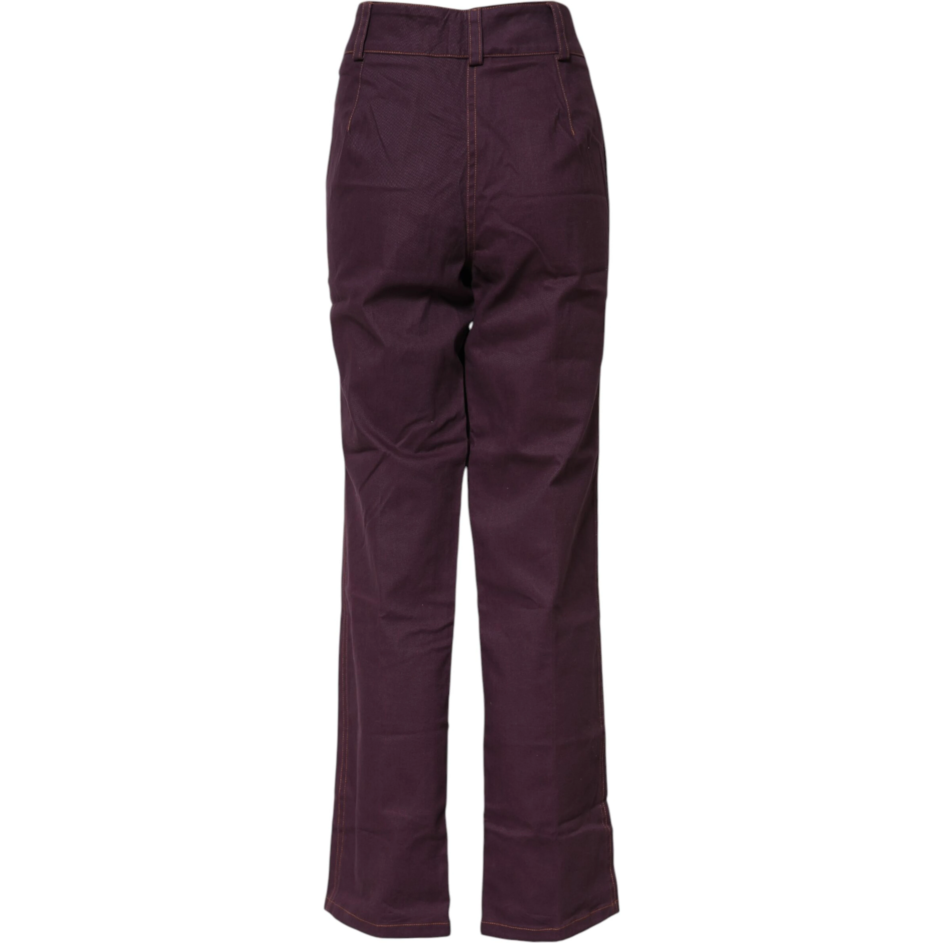 Purple High Waisted Tapered Pants