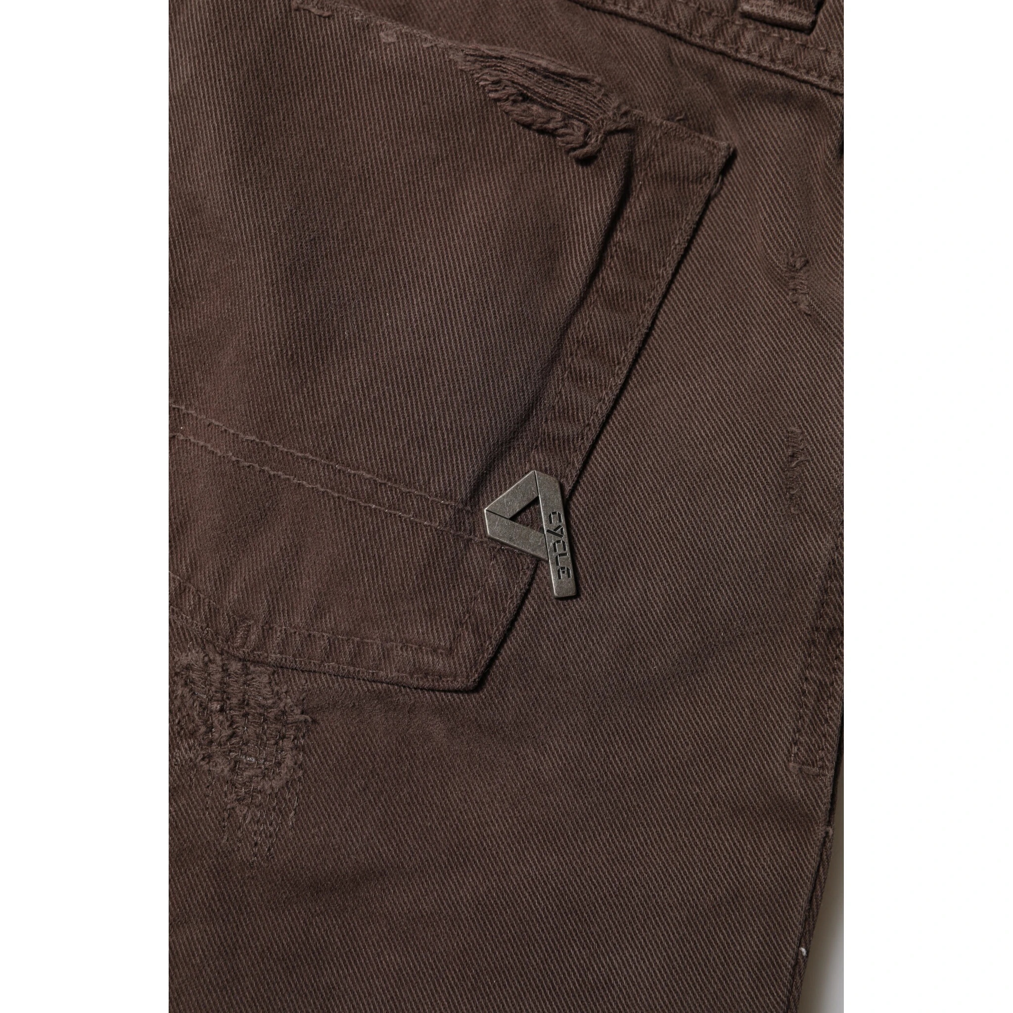 Brown Cotton Low Waist Skinny Casual Jeans