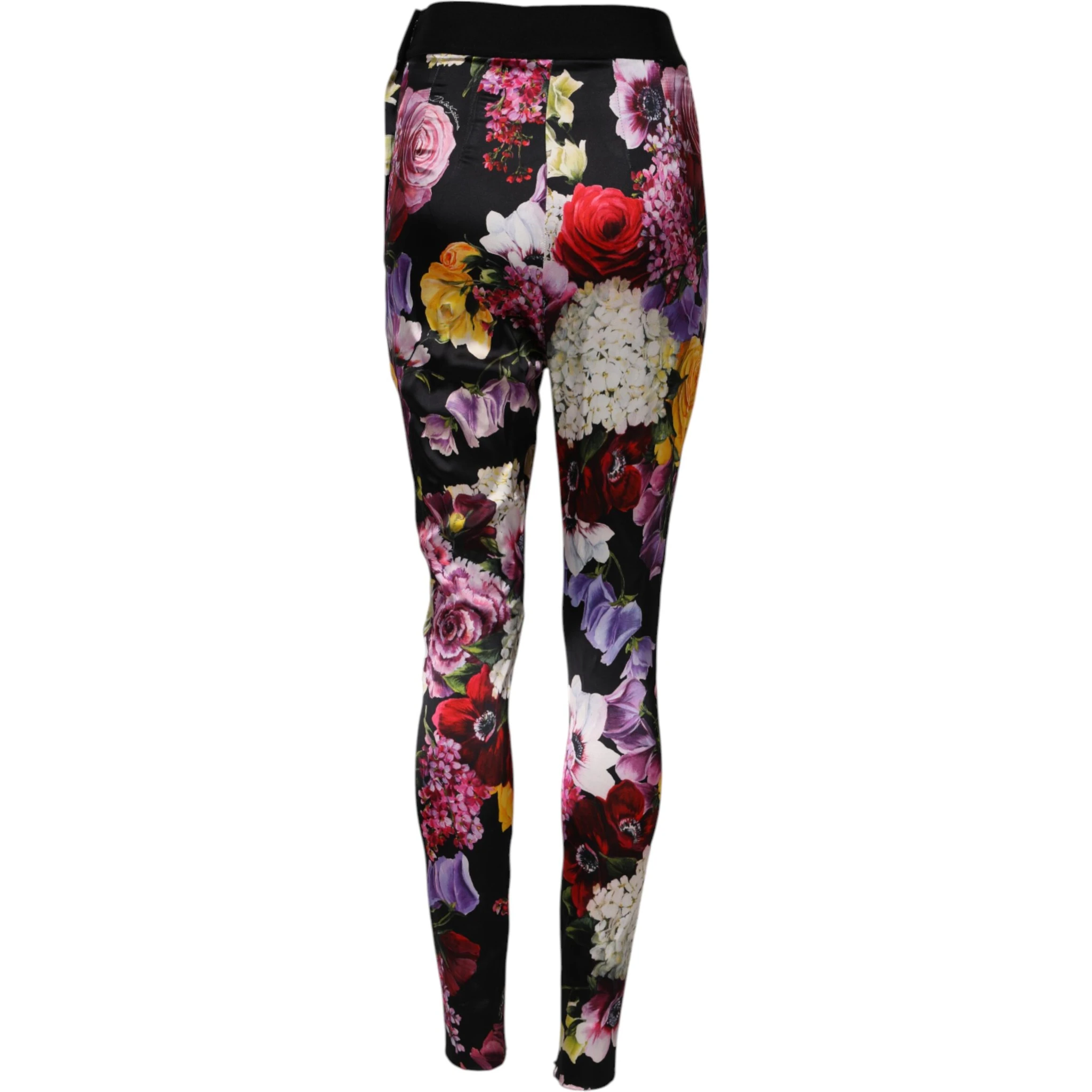 Multicolor Floral Legging Stretch Waist Pants