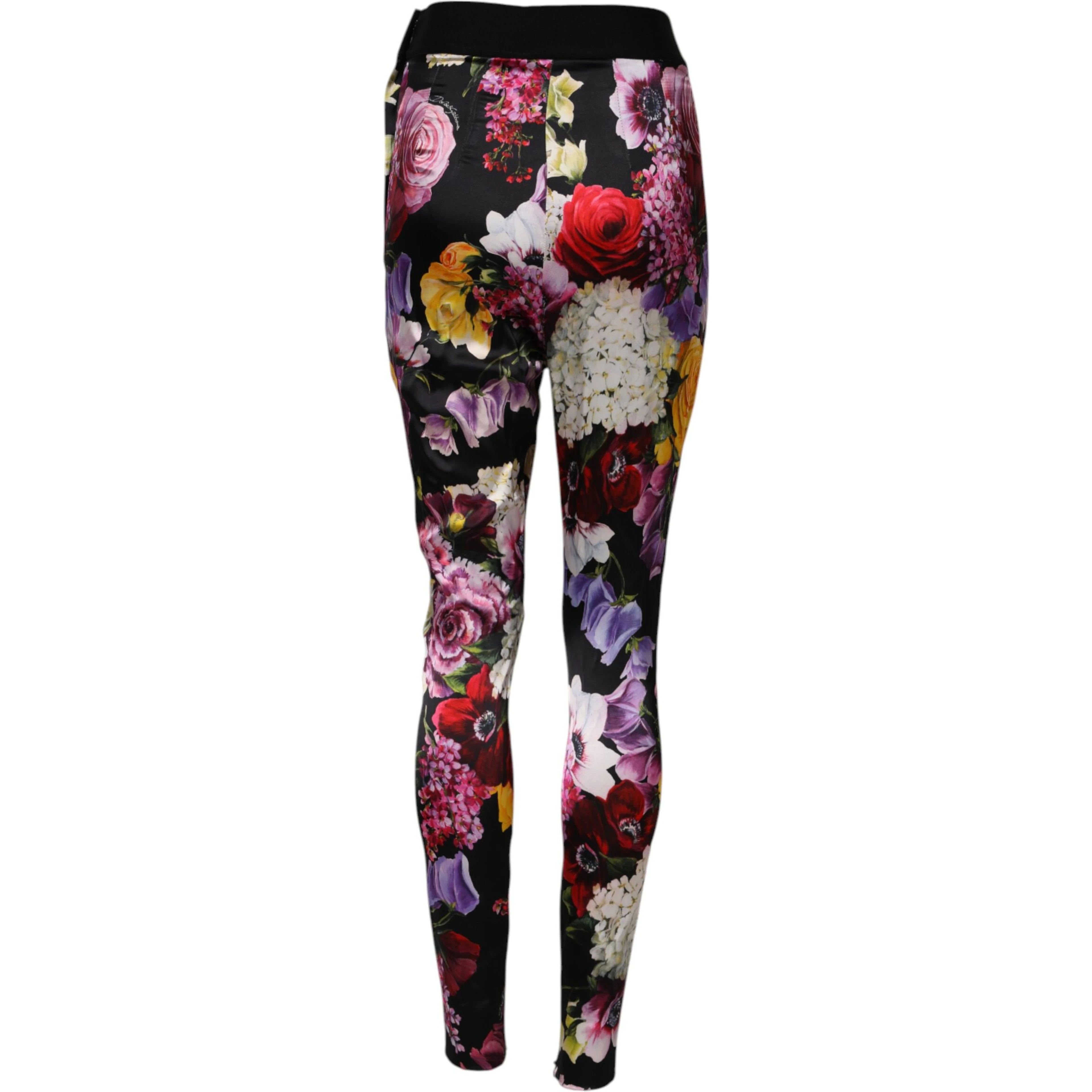 Multicolor Floral Legging Stretch Waist Pants