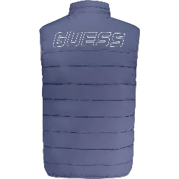 Blue Spandex Men Jacket