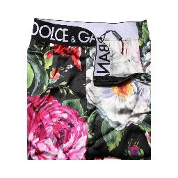 Multicolor Floral Legging Stretch Waist Pants